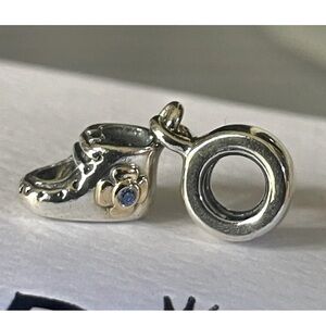 PANDORA  BABY BOY BOOTIE Dangle Charm